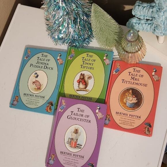 Book lot of 4 The tales of Beatrix Potter animal stories collection mouse squir - Picture 8 of 12